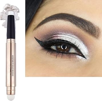 White Eyeshadow Stick white Eyeliner Pencil Makeup Cream Shimmer Smooth Glitter Eyeshadow Pencil Base Primer Hypoallergenic Waterproof Long Lasting Eye Shadow Highlighter Stick 01 on Amazon.ae - Price Tracker