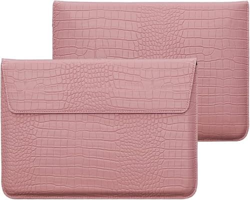 Laptop Sleeve For MacBook Air 13.6 inch 2024 2023 M3 A3113 2022 M2 A2681 Air 13" A2337 M1 A2179 A1932 2021-2018 PU Leather Flap Style Case Notebook Bag for Mac Pro 13 M2 A2338 2020-2016, Pink على Amazon.ae - متتبع الأسعار