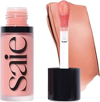 Saie Dew Blush - Lightweight, Blendable + Buildable Cream Gel Blush for a Dewy Cheek Tint - Doe Foot Wand Makeup Applicator - Rosy (0.40 oz) on Amazon.ae - Price Tracker