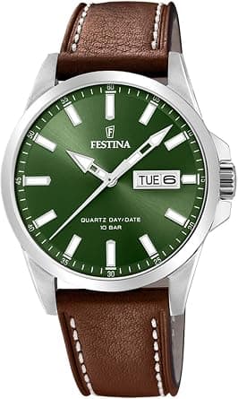 Festina Watch Correa Clasico, Green, 41, Strap. on Amazon.sa - Price Tracker