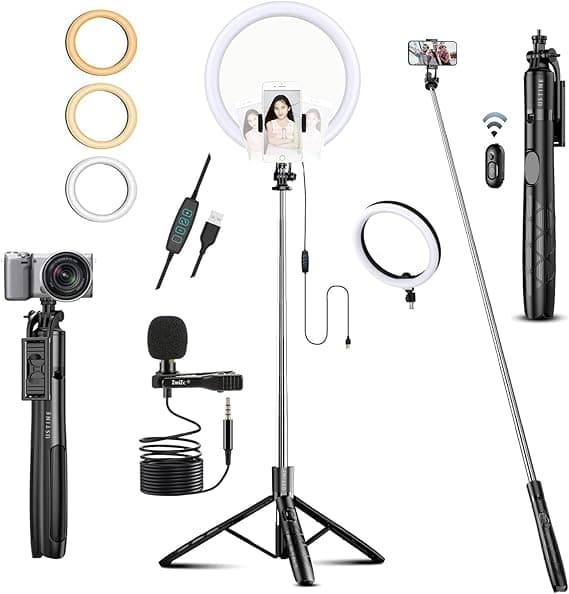 MagStick X7 Youtuber Kit | 14" Ring Light | Pro-Grade Mic | 62" Reinforced Tripod Selfie Stick | Bluetooth Remote for Reels, Vlogs & Live Streaming on Amazon.ae - Price Tracker