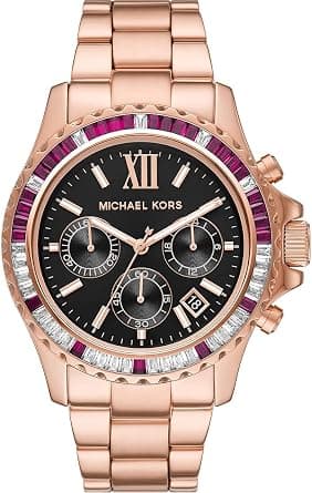 Michael Kors Everest Damenuhr, Chronographenwerk mit Edelstahl-, Azetat- oder Lederarmband on Amazon.ae - Price Tracker