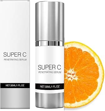 Super Vitamin C Serum, 20% Vit C Anti Aging & Wrinkle Retinol Face Serum With Hyaluronic Acid, Vitamin E, Caffeine, Peptides For Women Face Fine Lines Wrinkle Brightening - 1 Fl Oz on Amazon.ae - Price Tracker