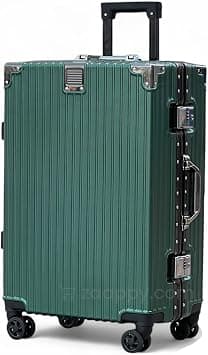 Hard Shell 24 Inch (20-25KG) Aluminum Frame Unbreakable Fashion Luggage with 360° Double Spinner Wheels (GREEN) on Amazon.ae - Price Tracker