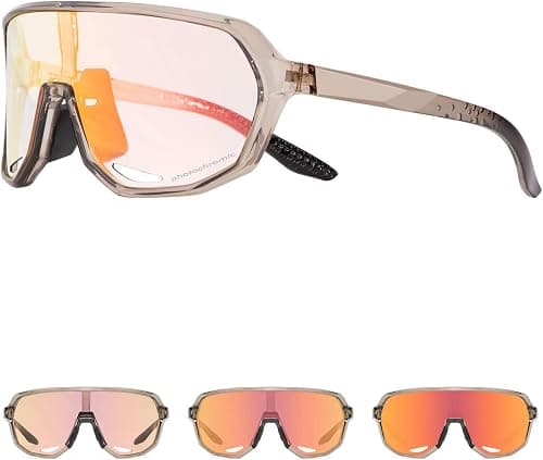 Photochromic Cycling Glasses For Men Women, Sports Sunglasses, Mountain Bike Sunglasses, Sports Goggles, UV Protection على Amazon.ae - متتبع الأسعار