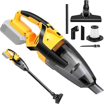 Cordless Vacuum Cleaner Compatible with DEWALT 20V Battery (Battery NOT Included), Handheld Vacuum for Home, Boat, Workshop, Car, Pet Hair, Furniture-Tool Only on Amazon - Best Deal Finder