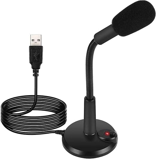 Azonee USB Microphone, , USB PC Mic for Business Video Conference, Recording, Chat, Podcasting, Online Class, Mute Button with LED Indicator, Compatible with Macbook, Laptop, PC, Window on Amazon.ae - Price Tracker