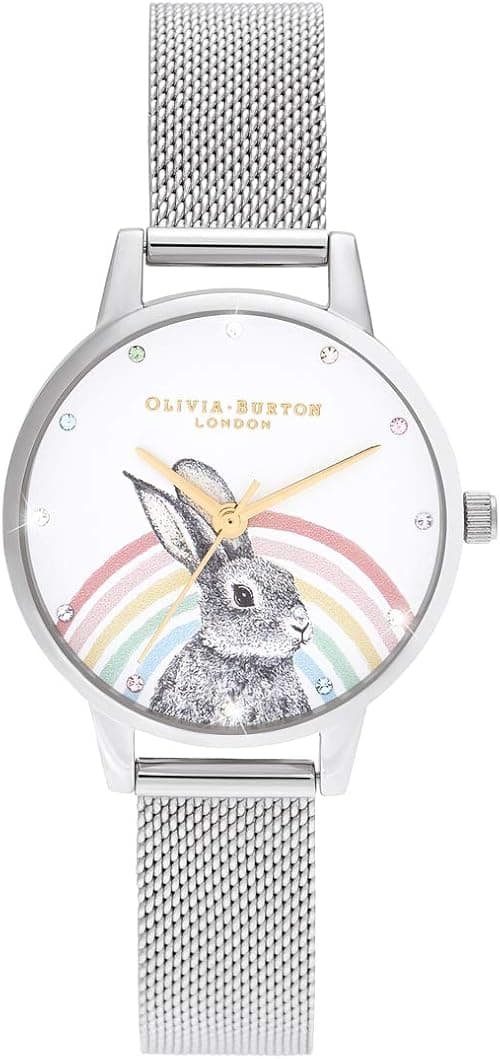 OLIVIA BURTON ob16wl_rb Ladies Watch Illustrated Animals Rainbow/Mesh 1.2 inches (30 mm) on Amazon.ae - Price Tracker