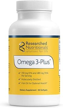 Researched Nutritionals Omega-3 Plus Fish Oil, 60 Softgels on Amazon - Best Deal Finder