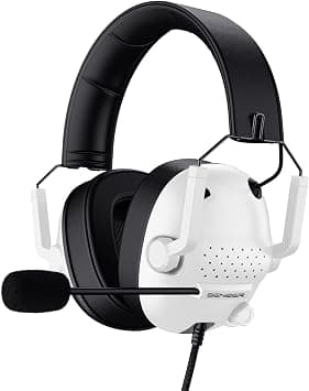 SENZER SG500 Gaming Headset for PS5 PS4 Xbox, Surround Sound Headset with Noise Canceling Microphone - Detachable Memory Foam Ear Pads Portable Foldable Headphones for PC Switch Laptop - White on Amazon - Best Deal Finder