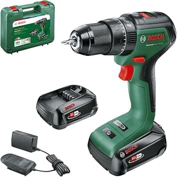 Bosch Home and Garden UniversalImpact 18V-60 Battery Hammer Drill (2 x 2.0 Ah Batteries, 18 V System, in Carry Case) - متتبع أسعار Amazon.sa