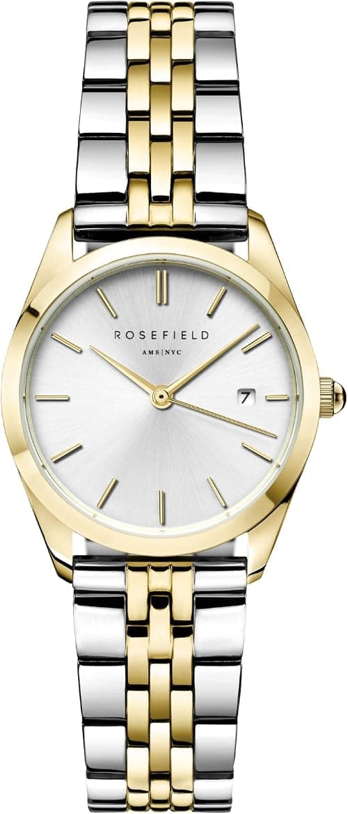 Rosefield Women’s The Ace XS Silver Sunray Steel Silver Gold Duo tone Watch ASDSSG-A16 on Amazon.ae - Price Tracker