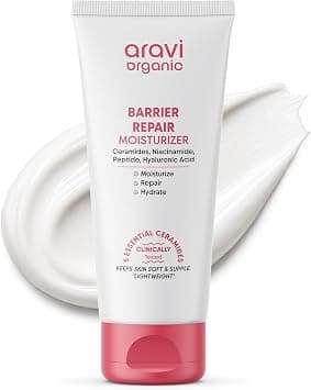 Aravi Organic Barrier Repair Face Moisturizer with Ceramide, Niacinamide & Hyaluronic Acid | Oil-Free Daily Hydrating Moisturizer | Lightweight, Non-Comedogenic | For Dry, Oily & Combination Skin on Amazon.ae - Price Tracker