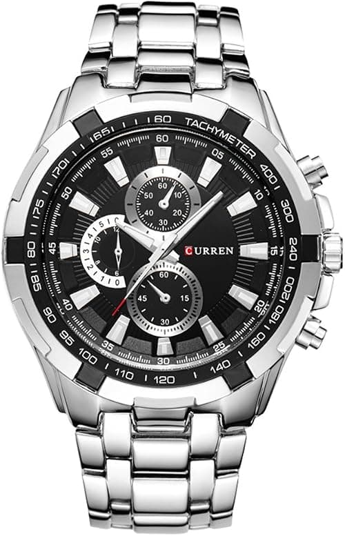 RANDOM CURREN Watches Men,Sports Waterproof Stainless Steel Quartz Wrist Watch for Men and Boys, 8, Quartz Movement on Amazon.ae - Price Tracker