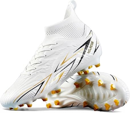 Indoor Soccer Cleats Mens Womens Turf Soccer Cleats Wide Socer Shoes FG AG TF High Ankle Football Boots on Amazon.ae - Price Tracker
