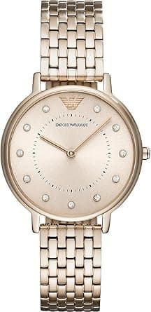 Emporio Armani Womens Quartz Watch with Stainless Steel Strap AR11062 on Amazon.ae - Price Tracker