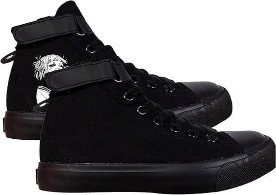 Anime MHA Shoes Unisex Canvas Sneakers High Top Lace ups Bakugou Katsuki Todoroki Shoto Hawks Dabi Shoes on Amazon.ae - Price Tracker