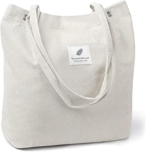 HANNEA® Tote Bag Corduroy Solid Color Hand Bag for Women Shoulder Bag for Shopping on Amazon.ae - Price Tracker