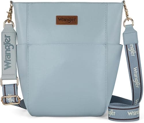 Wrangler Bucket Handbags for Women Crossbody Shoulder Purse with Organizer Insert on Amazon - Best Deal Finder