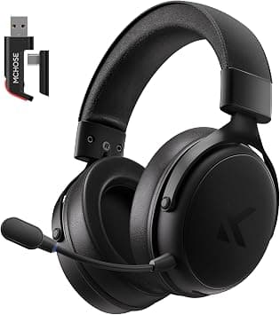 MCHOSE V9 PRO Wireless Gaming Headset 7.1 Surround Sound for PS5 PS4 PC SWITCH TOPSPEED Gaming Headphones with Noise Canceling Mic, 250Hr Battery, Low 15ms Latency, Lightweight, BT 5.3 FPS Games Black on Amazon - Best Deal Finder