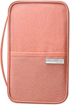 TERRIFI Passport Holder Travel Wallet, Family Travel Document Holders Organiser Wallet for Credit Cards Ticket IDs Keys Smartphone for Men Women, Pink on Amazon - Best Deal Finder