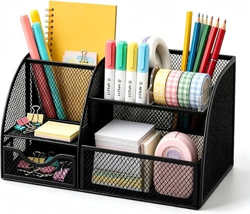 Mesh Desk Organizer Office Supplies on Amazon.ae - Price Tracker