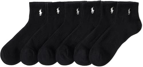 Polo Ralph Lauren 6-Pack P67 Logo Quarter Socks on Amazon.ae - Price Tracker