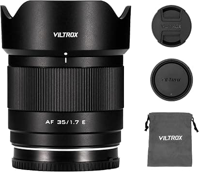 VILTROX 35mm f/1.7 E Mount Lens, 35mm F1.7 Large Aperture APS-C STM Auto Focus Prime Lens Compatible with Sony E-Mount Cameras A6700 A6600 A6500 A6400 ZV-E10 A7C A7RII A7SII A7II A7RIII A9 on Amazon.ae - Price Tracker