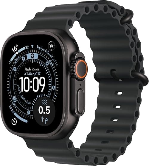 Apple Watch Ultra 3 GPS + Cellular 49mm Premium Running and Multisport Smartwatch with Rugged Black Titanium Case with Black Ocean Band. Advanced Health and Fitness Tracking on Amazon - Best Deal Finder