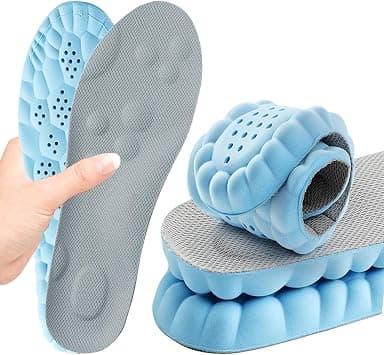 Memory Foam Insoles with Arch Support for Women Men,Comfort Massage Insoles Replacement Shoe Inserts for Trainers Sneakers Sports Shoes Work Boots,Breathable,Shock Absorption (6/6.5UK) on Amazon.ae - Price Tracker