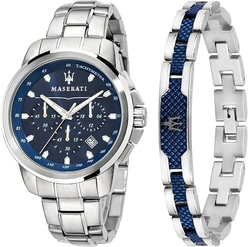 Maserati SUCCESSO Chronograph Men's Watch + Bracelet in Stainless Steel on Amazon.sa - Price Tracker