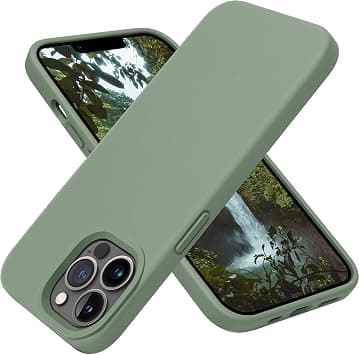 OTOFLY Compatible with iPhone 13 Pro Case ONLY, Liquid Silicone Slim Protective Shockproof Phone Case Cover with Anti-Scratch Microfiber Lining, 6.1 inch, Calke Green on Amazon.ae - Price Tracker