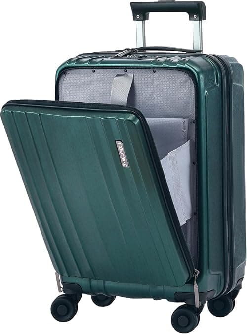 TydeCkare 20 Inch Carry On Luggage Aluminum with Front Ziiper Pocket on Amazon - Best Deal Finder
