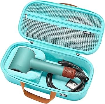 RAIACE Hard Storage Case Compatible with dyson Hair Dryer, Travel Carrying Bag. (for sale is case only). - Black+Gray, Green, M, Transitional on Amazon.ae - Price Tracker