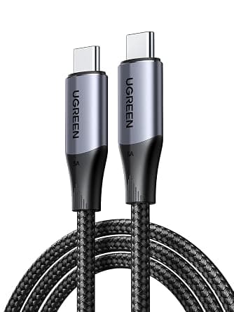 كابل USB من يو جرين بطول 1 متر متوافق مع آيفون 15 برو وماك بوك برو وآيباد برو وسامسونج جالاكسي S24 ألترا | 10Gbps Data Tranfer,4K 60Hz HD Video,240W charging for laptop/tablet/phone,High-End Aluminum Alloy على Amazon.sa - متتبع الأسعار