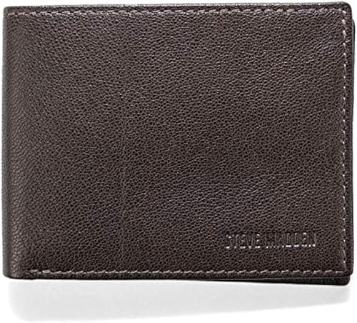 Steve Madden mens Leather Rfid Wallet Extra Capacity Attached Flip Pocket Wallet on Amazon.ae - Price Tracker
