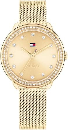 Tommy Hilfiger Womens Dressy Watch - 3H Quartz - Stainless Steel Wristwatch - Water Resistant up to 3 ATM/30 Meters - Premium Fashion Timepiece for All Occasions - 33 mm on Amazon - Best Deal Finder