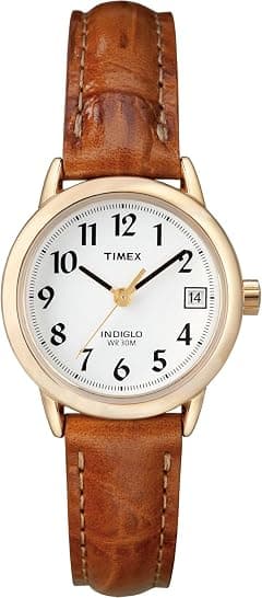 Timex Women's Easy Reader Date Leather Strap 25mm Watch - Amazon.sa Price Tracker