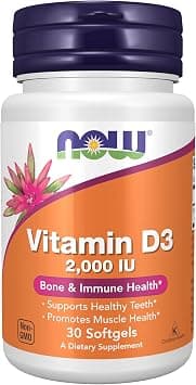 Now Foods, Vitamin D-3, High Potency, 2,000 IU, 30 Softgels - Amazon.sa Price Tracker