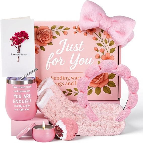 Small Gifts for Women, with 12oz Insulated Mug, Spa Headband for Washing Face Set, Socks & Candle, Thoughtful Birthday Gift for Women, Teenge Girls or Best Friend on Amazon.ae - Price Tracker