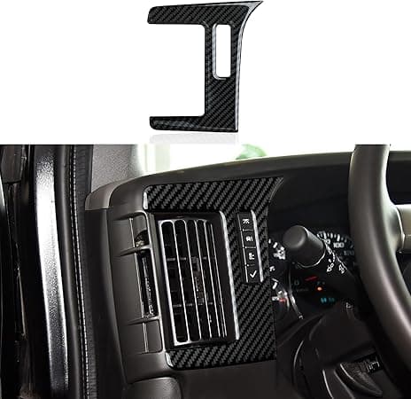 Youtaiche Car Carbon Fiber Dashboard Side Vent Air Conditioner AC Outlet Decoration Trim Cover for Chevrolet Express/GMC Savana 1500 2500 3500 4500 2008 - Present Interior Accessories on Amazon.ae - Price Tracker