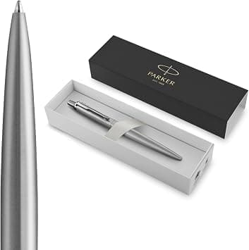 Parker Jotter XL Ballpoint Pen | Monochrome Stainless | Medium Point | Blue Ink | Gift Box, Grey, 1 Count (Pack of 1) on Amazon.sa - Price Tracker