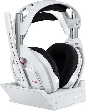 Logitech G Astro A50 LIGHTSPEED Wireless Gaming Headset with Technology and Base Station (5th Generation), PRO-G GRAPHENE, USB-C for Xbox, PS5, PC/Mac or Nintendo Switch, Bluetooth-White | (5th gen), PRO-G GRAPHENE, switch between 3 systems, USB-C, Xbox, PS5, PC, Nintendo Switch, Switch 2, Bluetooth - White on Amazon.ae - Price Tracker