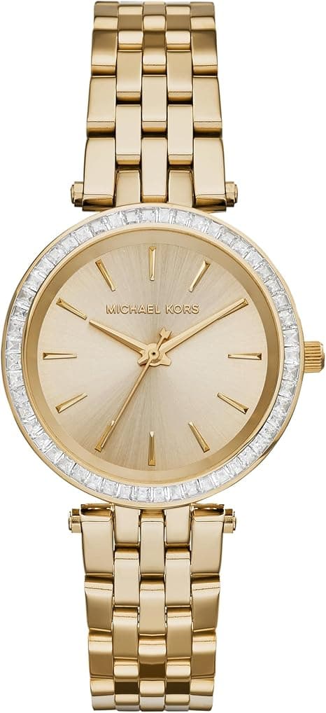 Michael Kors Mini Darci Watch For Women - Analog Stainless Steel Band - Mk3365, Gold, on Amazon.ae - Price Tracker