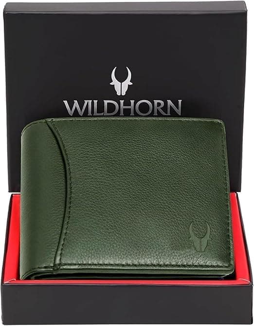 WILDHORN Genuine Leather Hand-Crafted Wallet For Men, Bifold Leather Wallet ,Model-WH1173 on Amazon.ae - Price Tracker