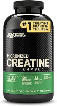 Optimum Nutrition Micronized Creatine Monohydrate Capsules, Keto Friendly, 2500mg, 300 Capsules (Packaging May Vary) on Amazon.ae - Price Tracker