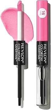Revlon ColorStay Overtime Liquid Lipstick with Clear Lip Gloss, Lip Makeup Stocking Stuffers for Women, With Vitamin E, Keep Blushing (080), 0.07 Oz on Amazon.ae - Price Tracker