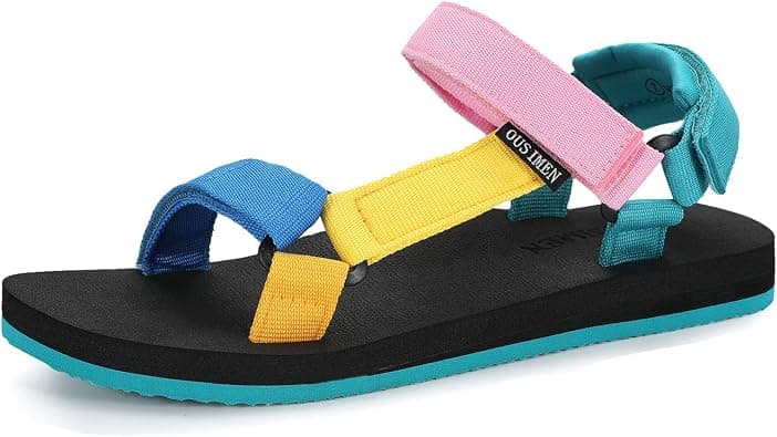 OUSIMEN Women's Sport Sandals Hiking Sandals with Arch Support Yoga Mat Insole Outdoor Light Weight Casual Sport Sandal on Amazon.ae - Price Tracker