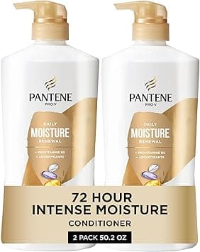 PANTENE PRO-V Daily Moisture Renewal Conditioner, 25.1 oz, Twin Pack and Intense Rescue Shot Treatment 0.5 oz for dry hair on Amazon.ae - Price Tracker