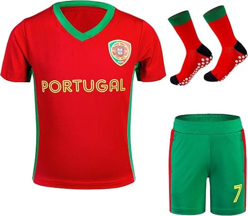 Cnins Kids' Soccer Jersey Kit - Breathable Poly-Spandex, Quick-Dry - Perfect for Youth Futbol Training & Gifts (2T-14Y) on Amazon.ae - Price Tracker